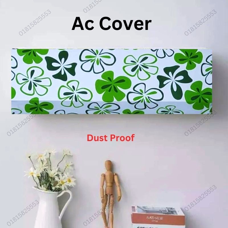 Ac Cover Size 2 Ton (New Luxury Sutra Flower Design)