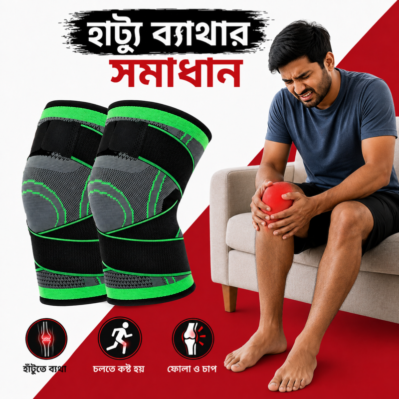 knee pad Light and Dark Green
