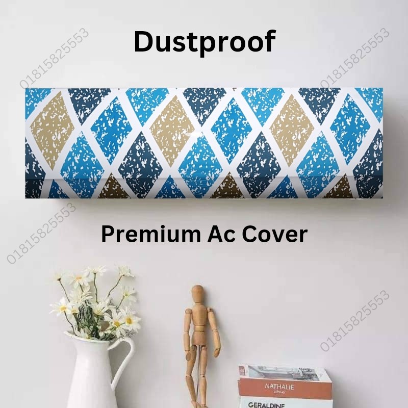Dustproof Ac Cover Size  Blue Diamond Design