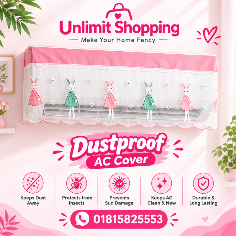 Premium Ac Cover_Pink Doll